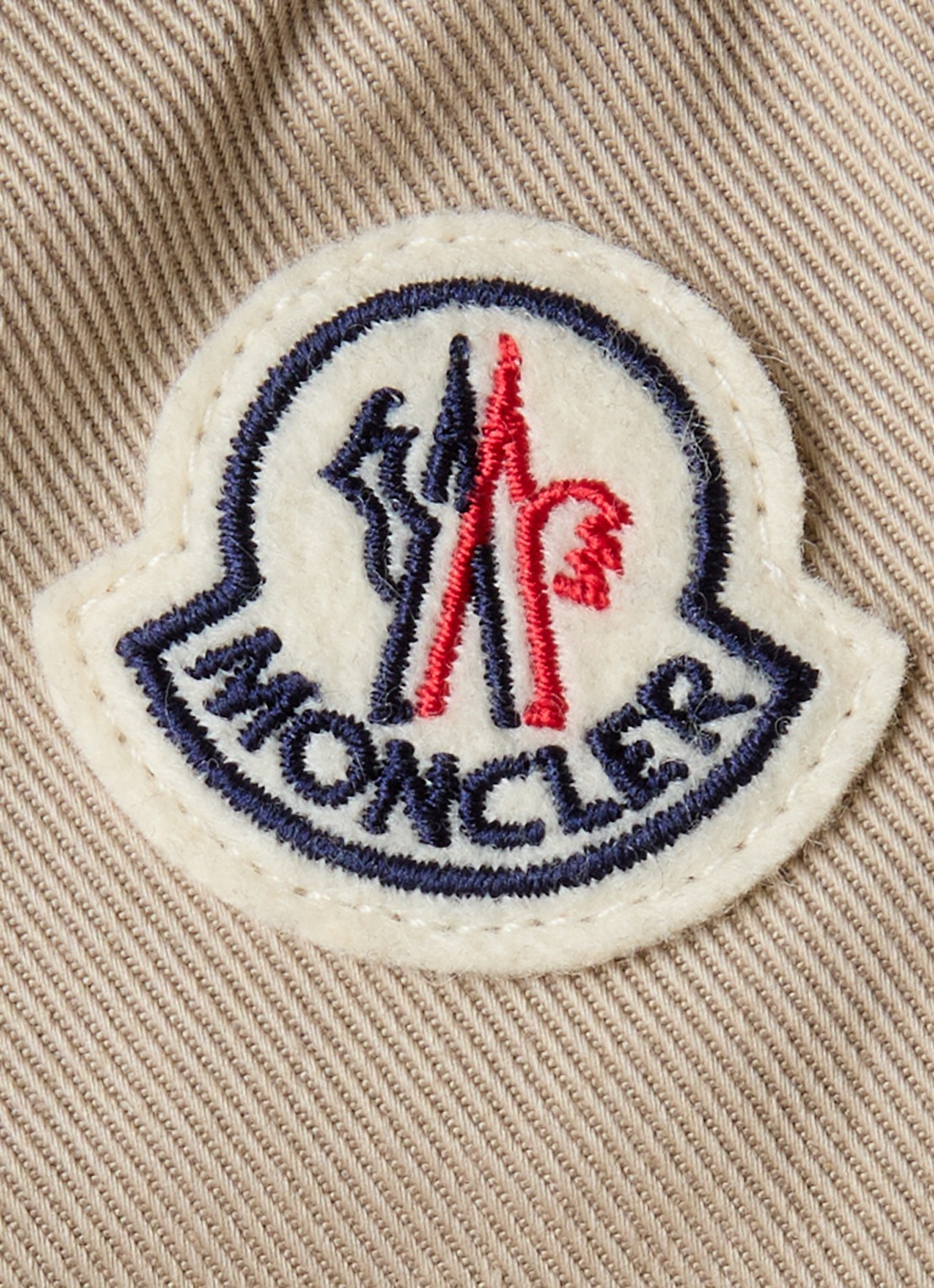 Moncler Loose fit chino met steekzakken - detail 4 khaki