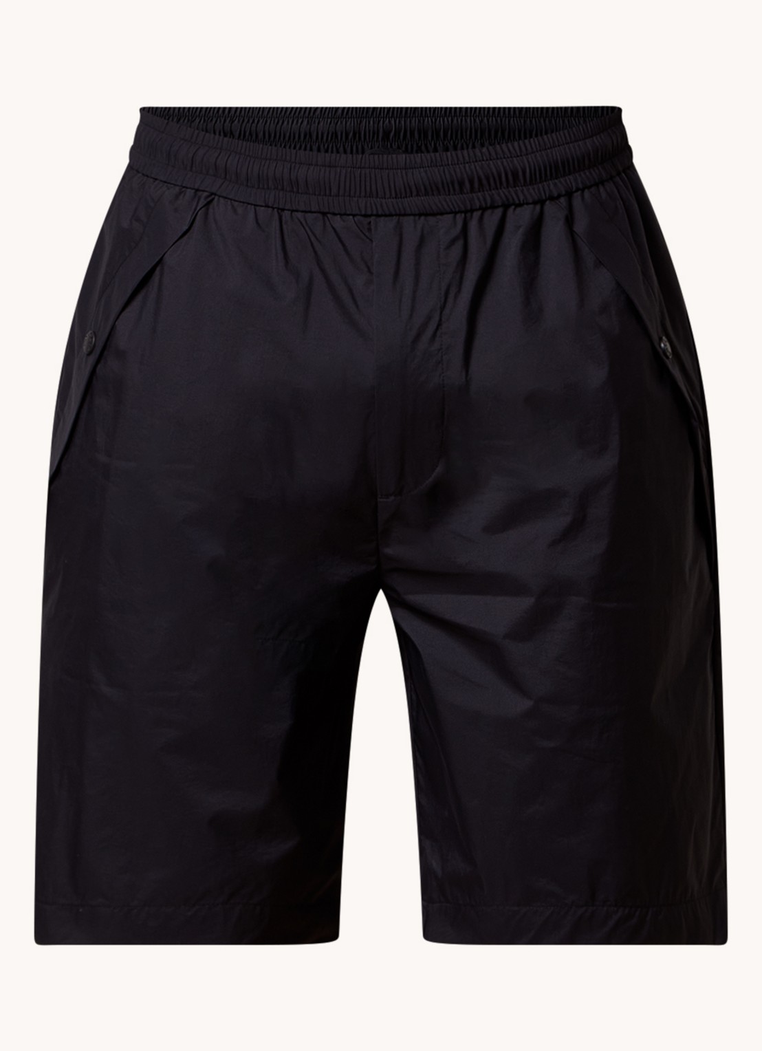 Moncler Loose fit korte broek met steekzakken - voorkant 2 zwart
