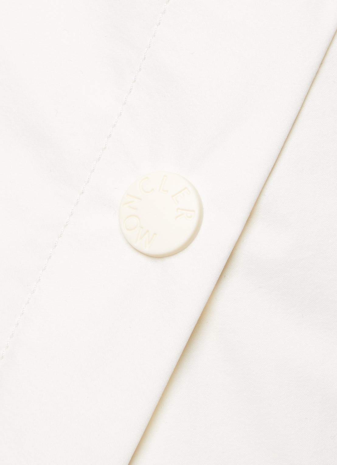Moncler Loose fit korte broek met steekzakken - detail 4 creme