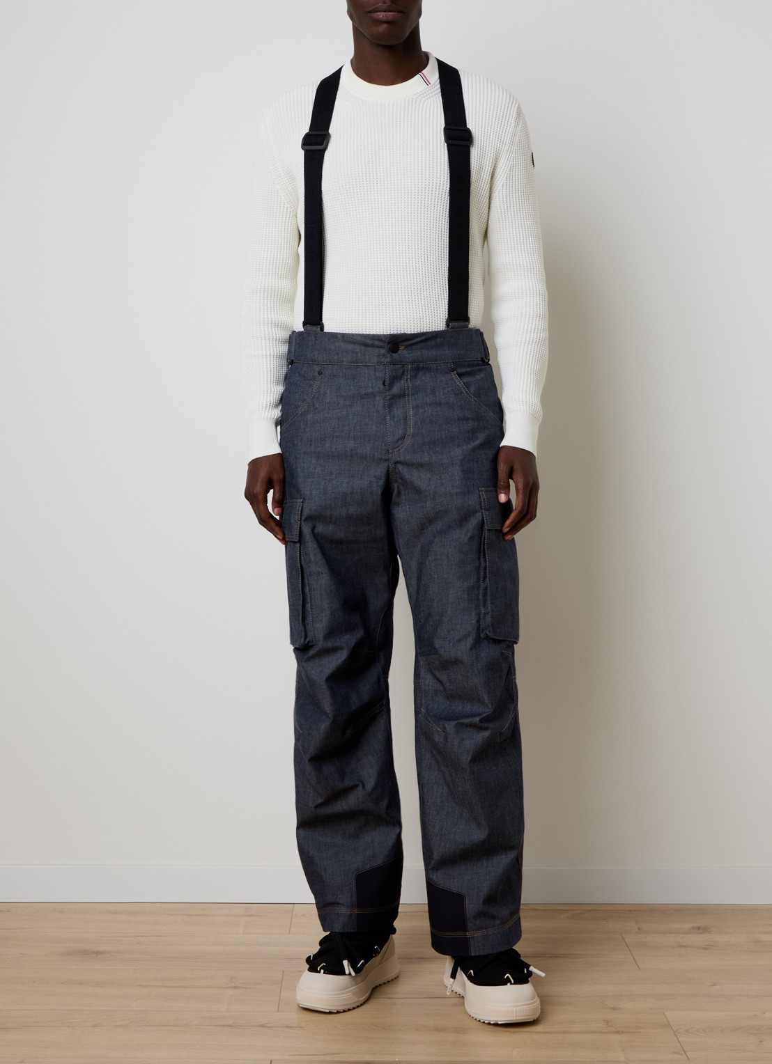 Moncler Loose fit skibroek met klepzakken - detail 4 indigo