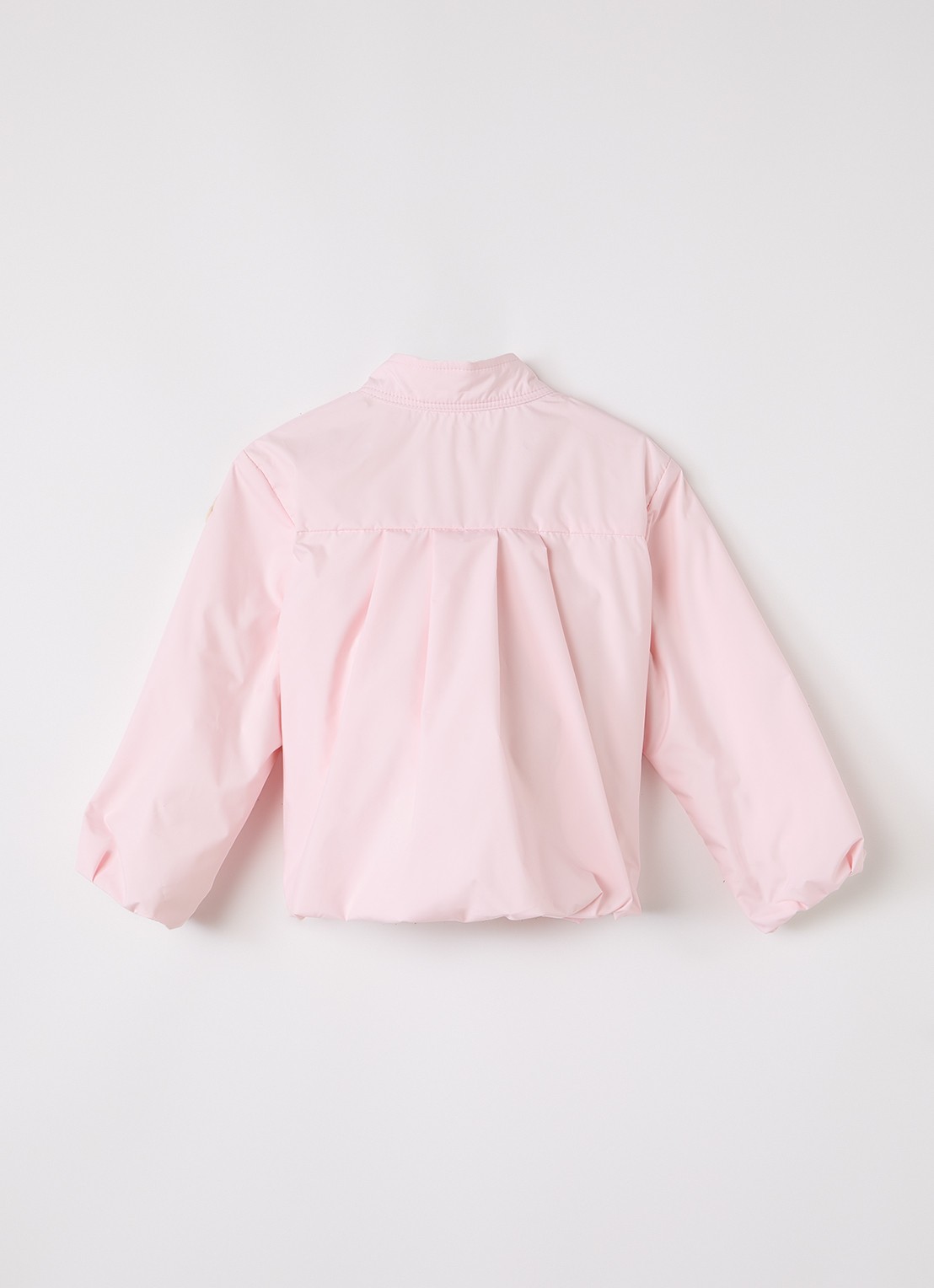 Moncler Luce jack met logo - achterkant 3 lichtroze