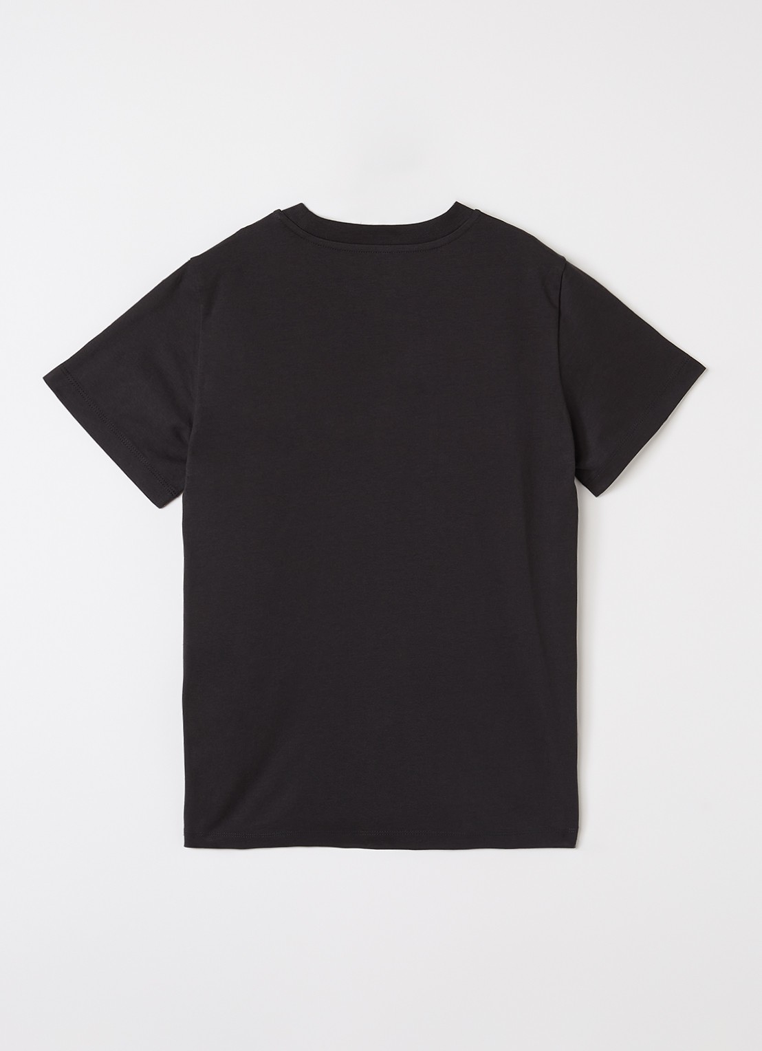 Moncler Maglia T-shirt met logoprint - voorkant 2 zwart