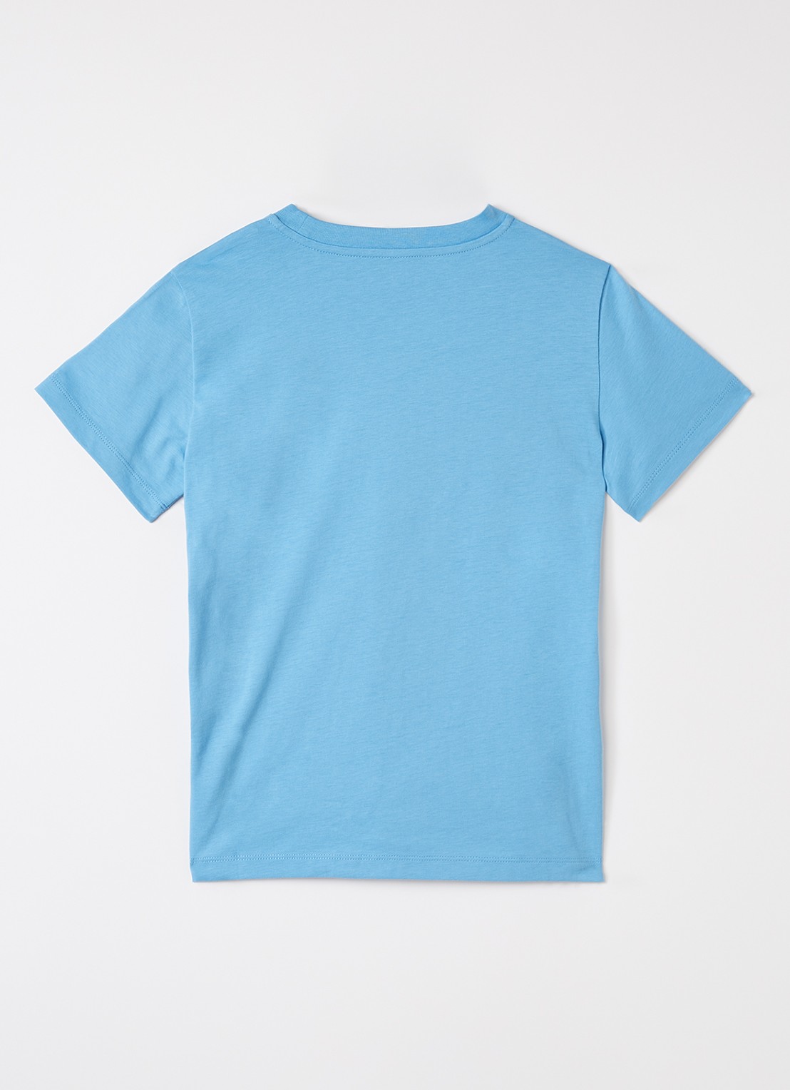 Moncler Maglia T-shirt met logoprint - voorkant 2 donkerblauw