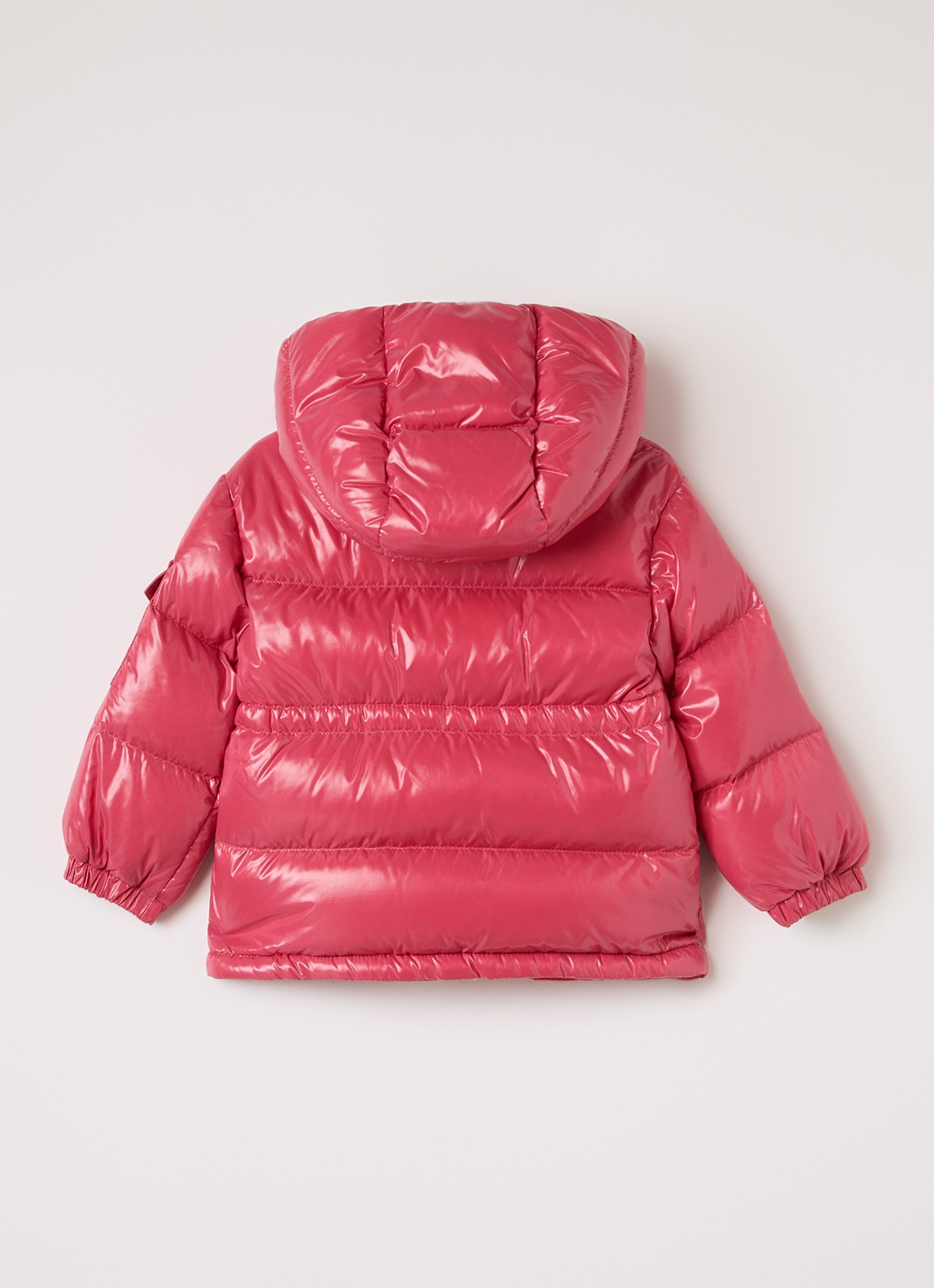 Moncler Maire puffer jack met donsvulling  - achterkant 4 koraalrood