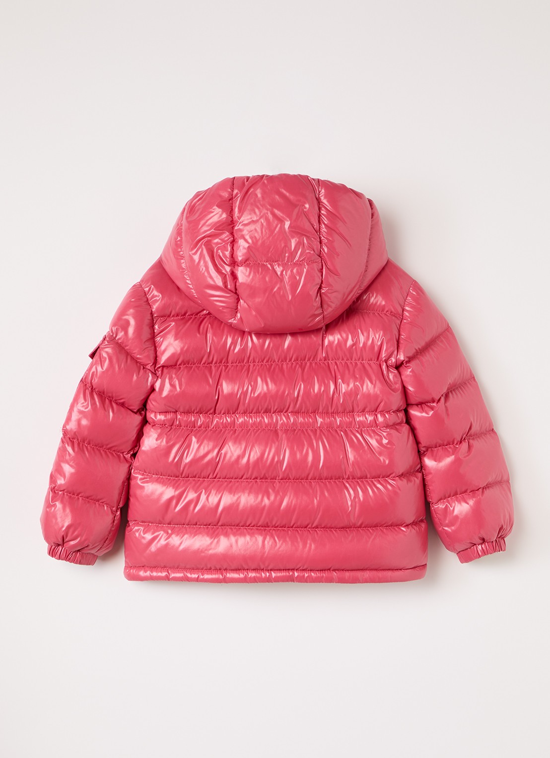 Moncler Maire puffer jack met donsvulling  - achterkant 5 koraalrood