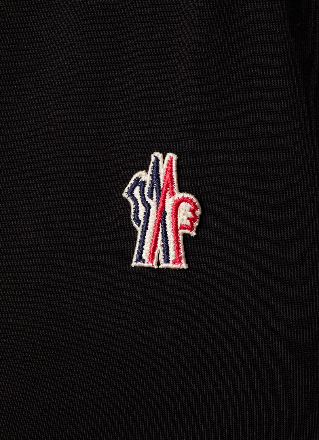 Moncler Manica Corta T-shirt met logo - detail 3 zwart