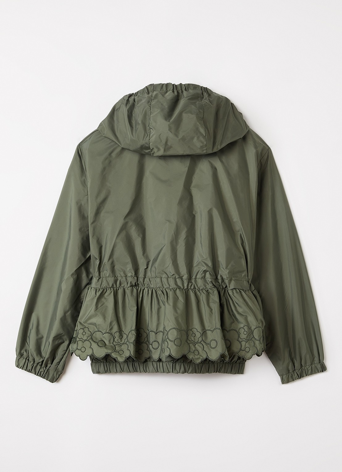 Moncler Manolya jack met steekzakken - achterkant bronsgroen