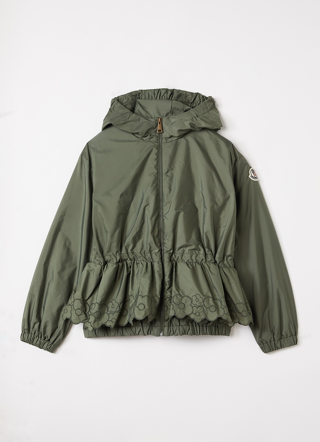 Moncler Manolya jack met steekzakken - voorkant 2 bronsgroen