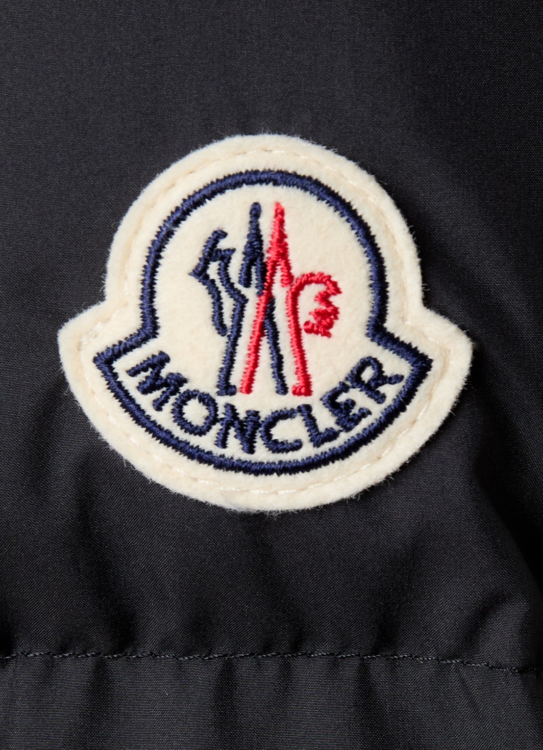 Moncler Mauzun puffer jack met donsvulling - detail 6 zwart