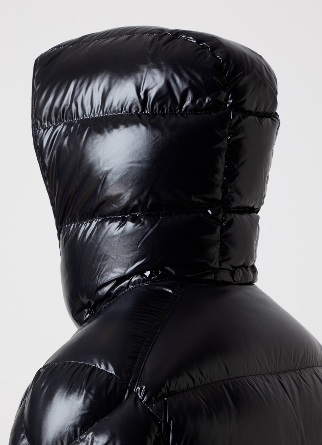 Moncler Maya pufferjas met donsvulling - detail 5 zwart