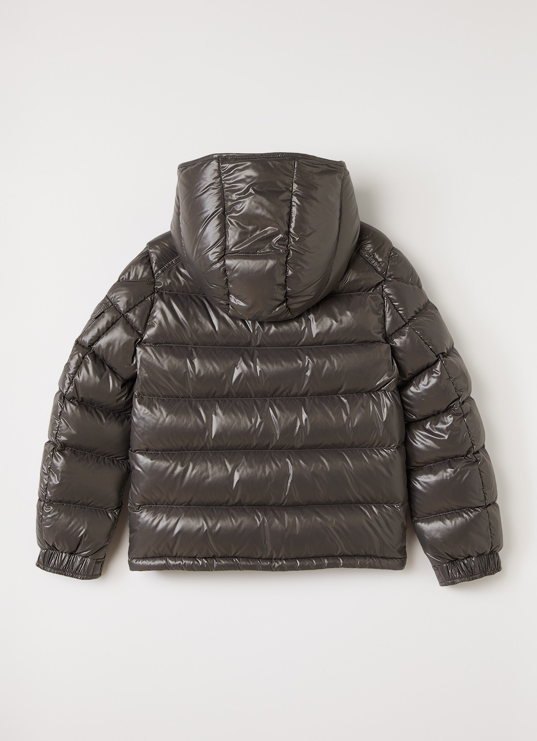 Moncler Maya pufferjas met donsvulling - achterkant grijs