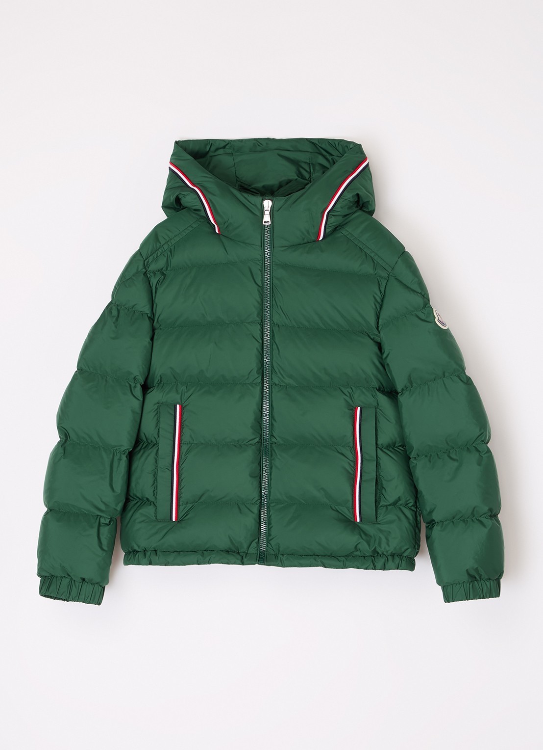 Moncler Merary puffer jack met donsvulling - voorkant groen