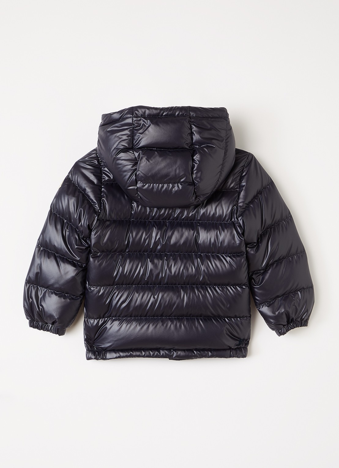 Moncler Mesles pufferjack met donsvulling - achterkant 3 donkerblauw
