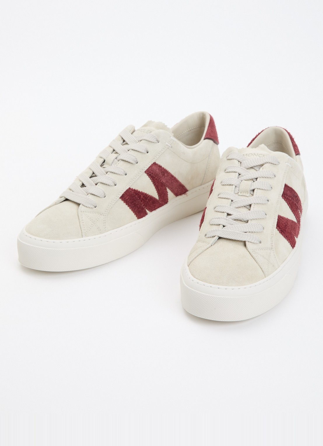 Moncler Monaco2 sneaker van suède - detail 4 beige