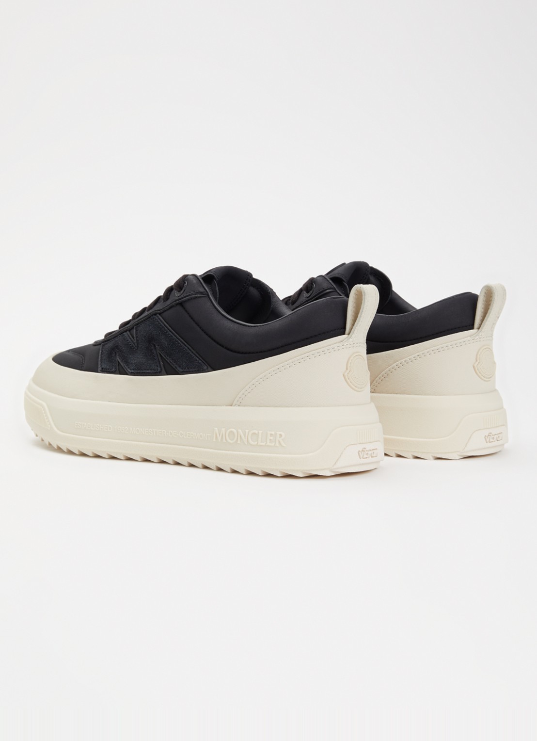 Moncler Monpulse sneaker met suède details - achterkant 7 zwart