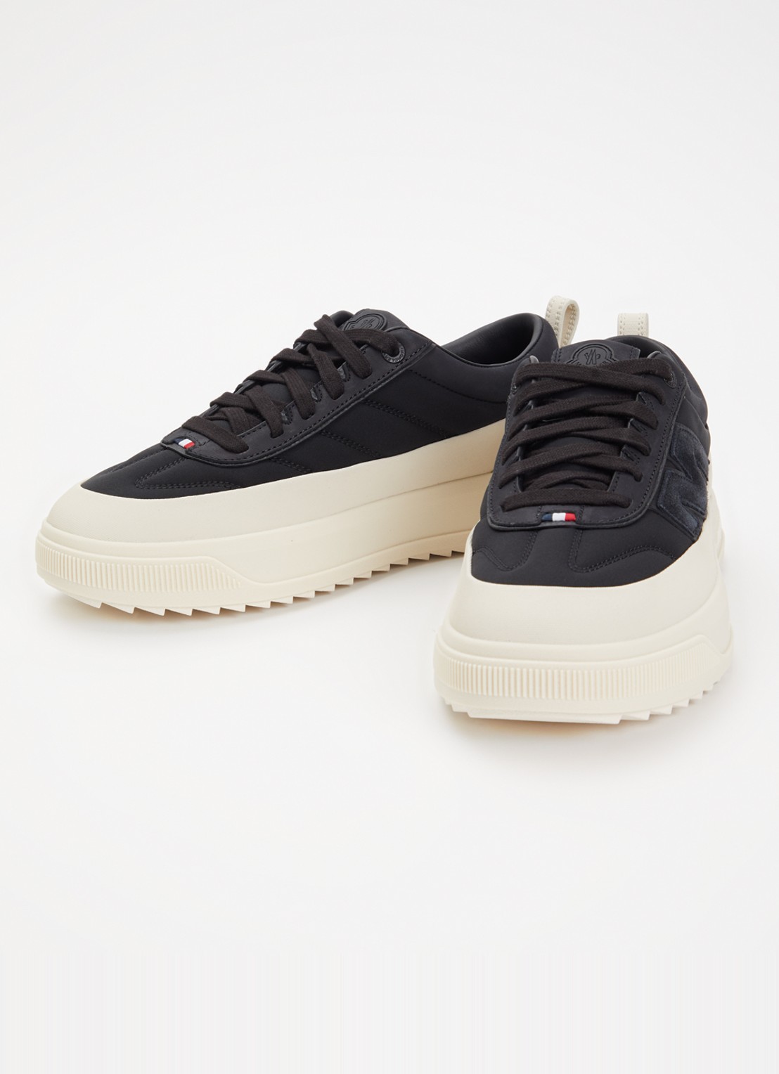 Moncler Monpulse sneaker met suède details - detail 3 zwart