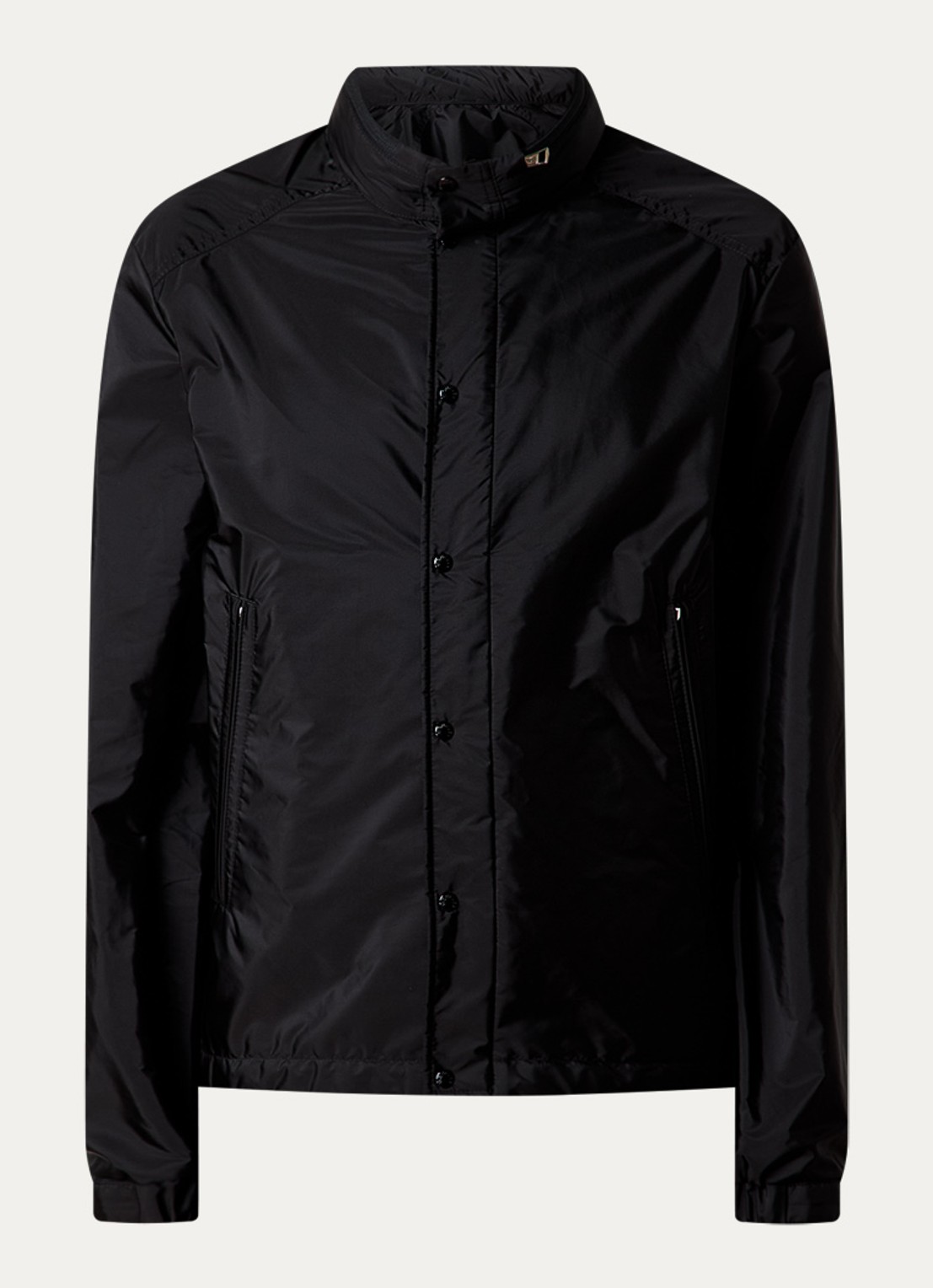 Moncler Montriond windjack met opbergbare capuchon - voorkant zwart