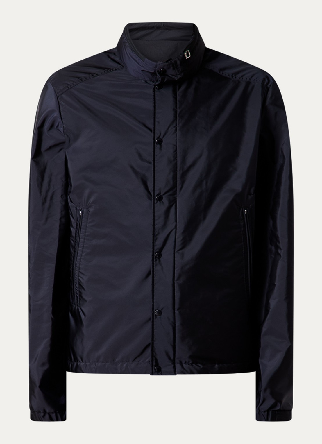 Moncler Montriond windjack met opbergbare capuchon - voorkant 5 donkerblauw