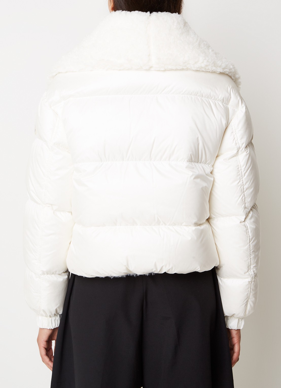 Moncler Murray reversible puffer jack van teddy met donsvulling - achterkant 6 gebroken wit