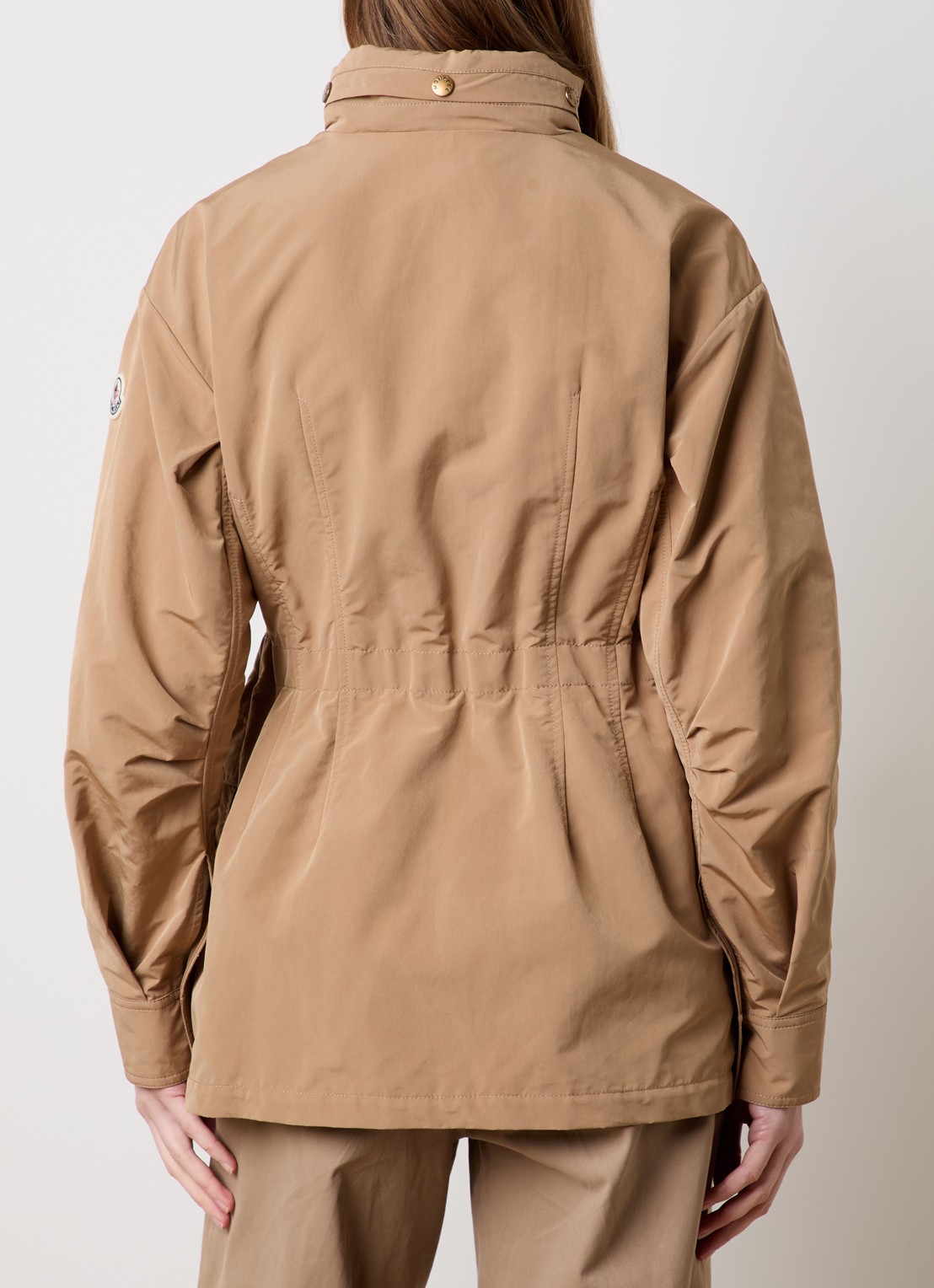 Moncler Nades parka met capuchon en logo - achterkant 6 camel
