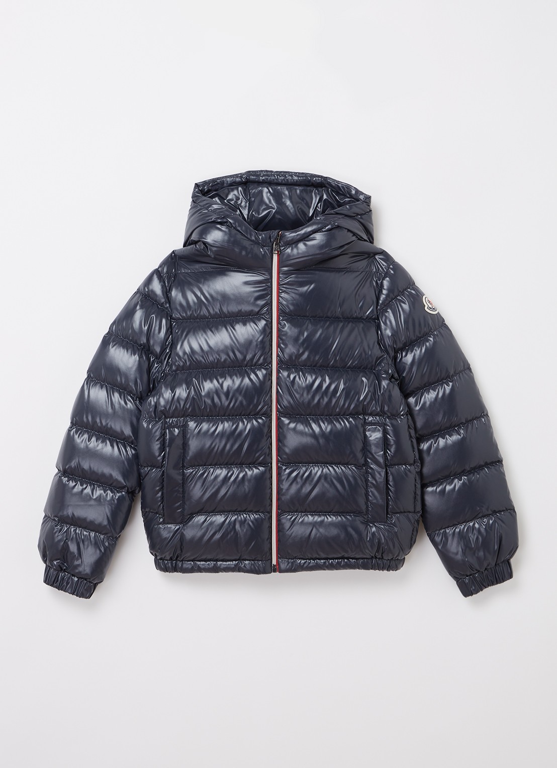 Moncler New Aubert gewatteerde jas met donsvulling - voorkant blauw