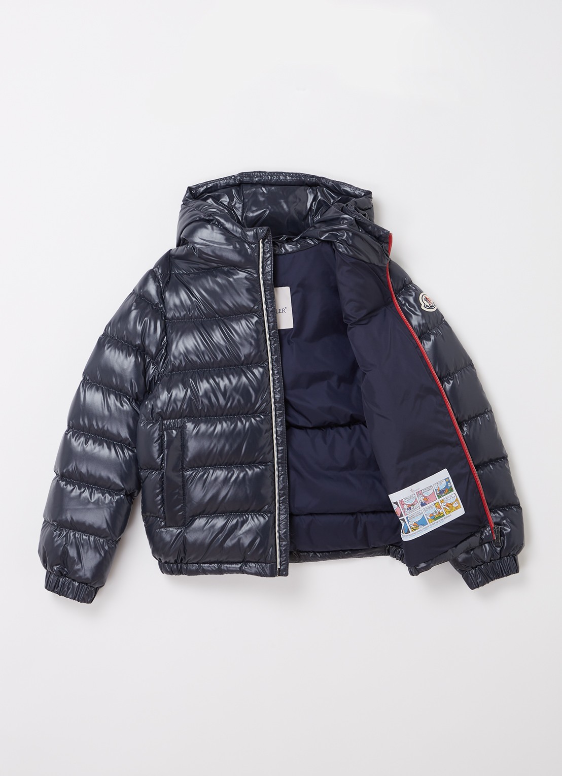 Moncler New Aubert gewatteerde jas met donsvulling - voorkant 2 blauw