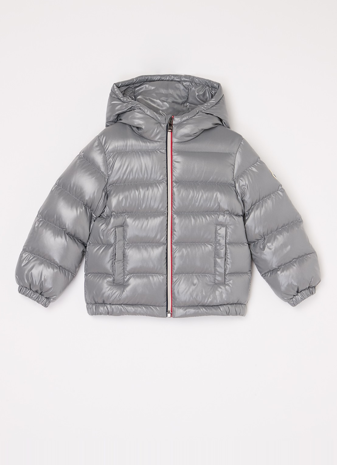 Moncler New Aubert puffer jack met donsvulling - voorkant 2 grijs