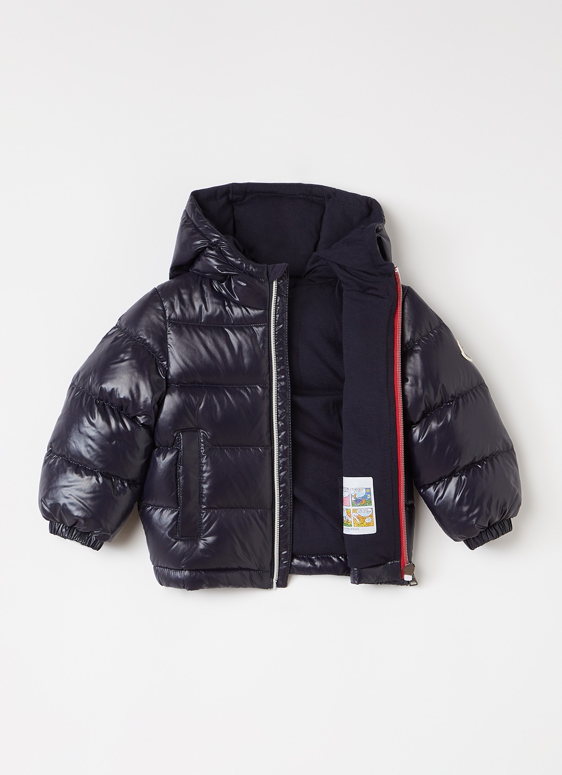 Moncler New Aubert pufferjack met donsvulling - voorkant 2 donkerblauw