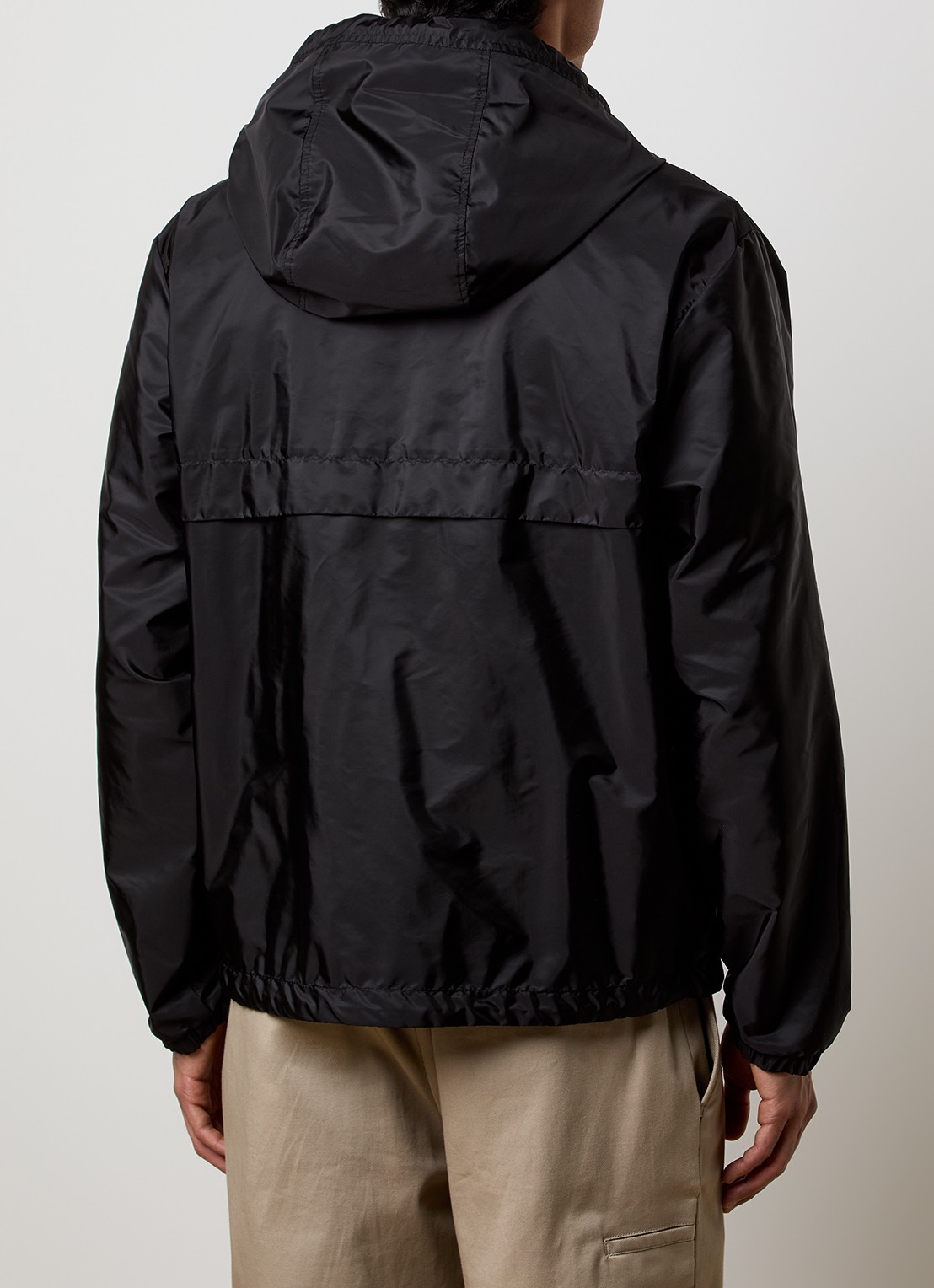 Moncler Nidge windjack met capuchon en steekzakken - achterkant 3 zwart