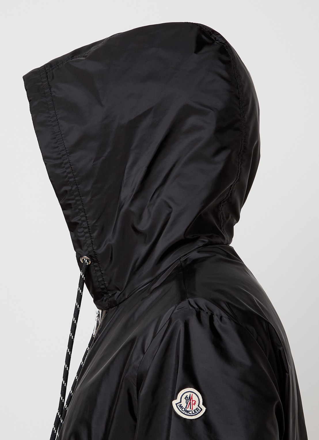 Moncler Nidge windjack met capuchon en steekzakken - detail 6 zwart