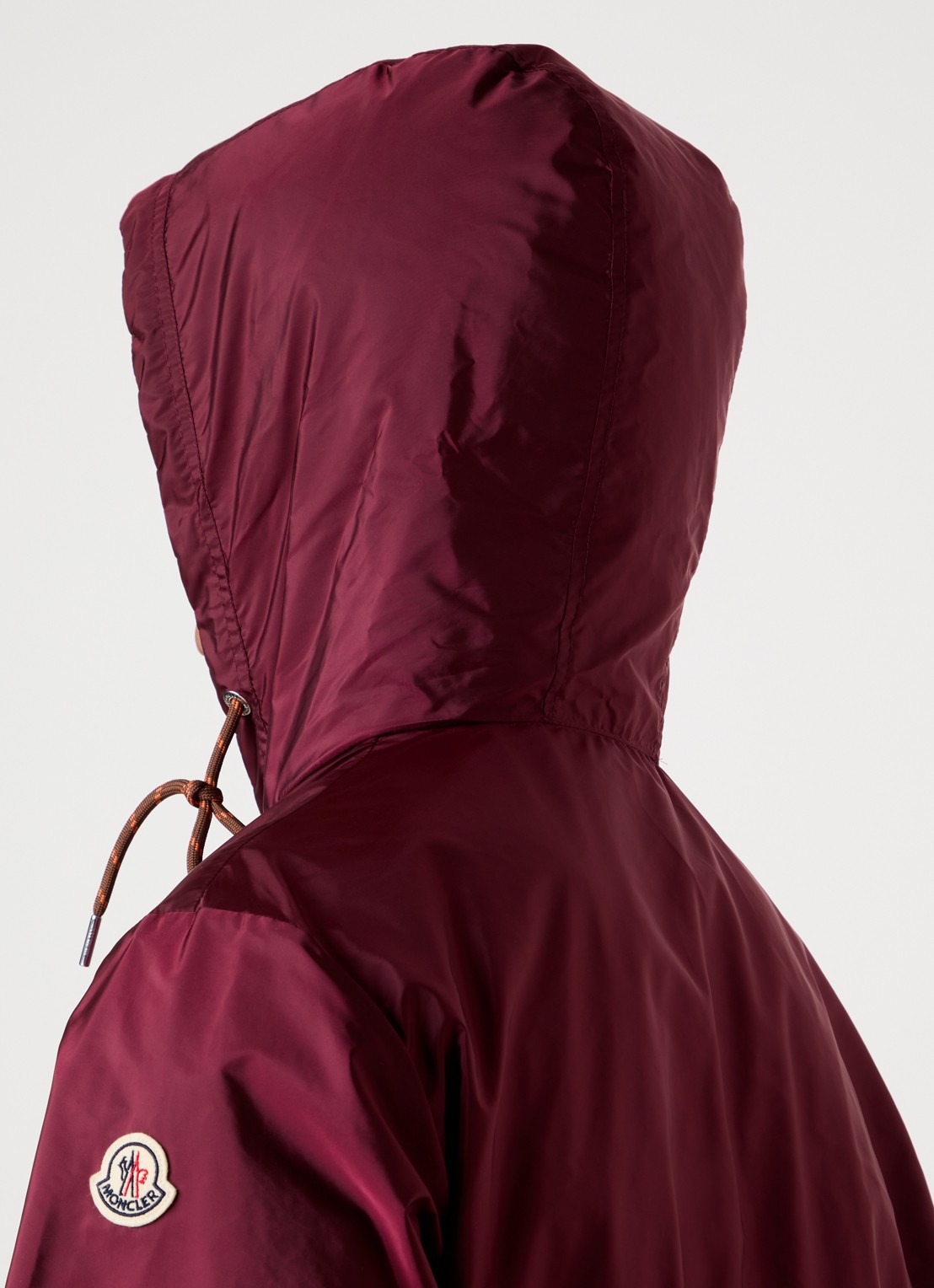 Moncler Nidge windjack met capuchon en steekzakken - detail 6 aubergine