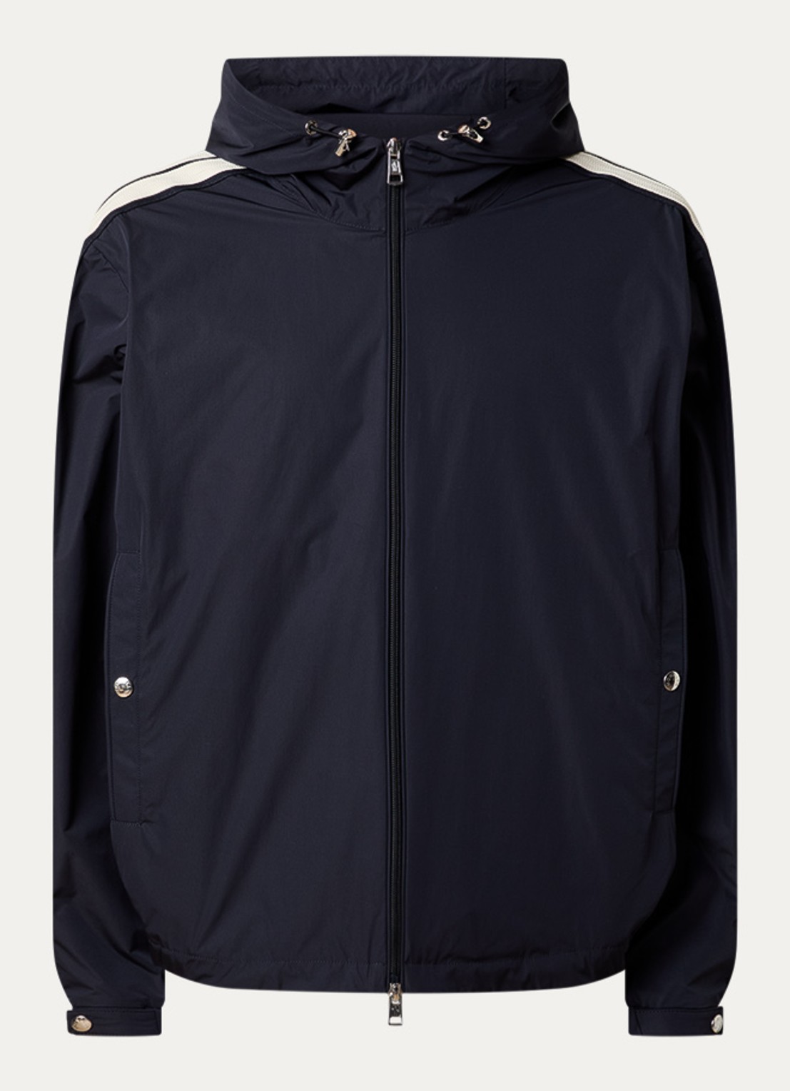 Moncler Olan windjack met capuchon - voorkant donkerblauw