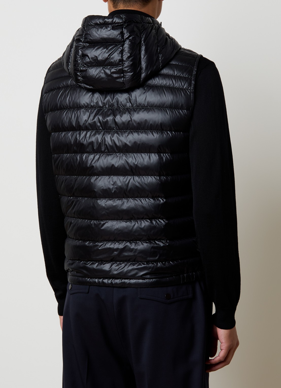 Moncler Orant gewatteerde bodywarmer met donsvulling en capuchon - achterkant 6 zwart