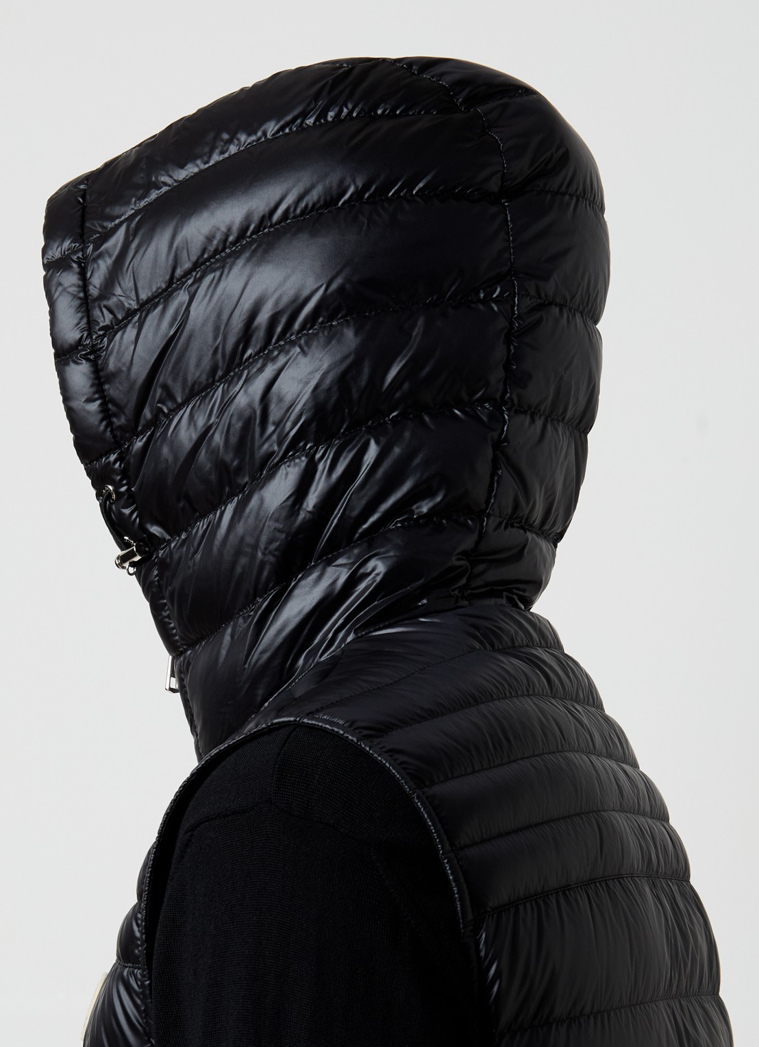 Moncler Orant gewatteerde bodywarmer met donsvulling en capuchon - detail 3 zwart