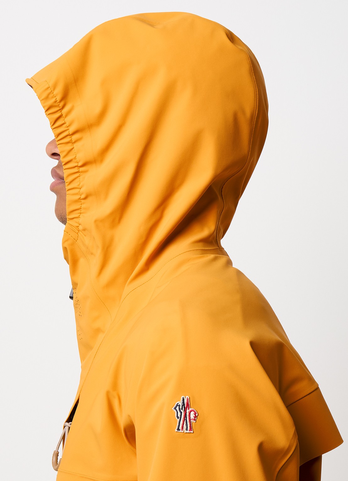 Moncler Orden windjack met ritszakken - detail 5 okergeel