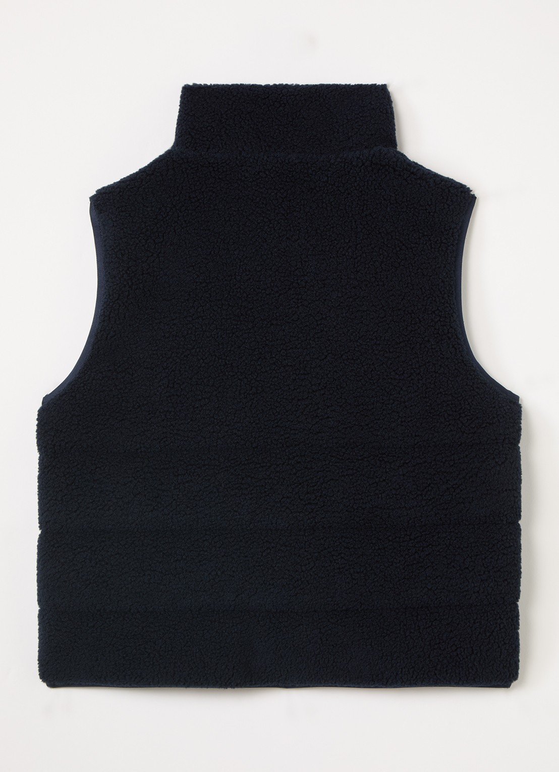 Moncler Orin bodywarmer van teddy - achterkant donkerblauw