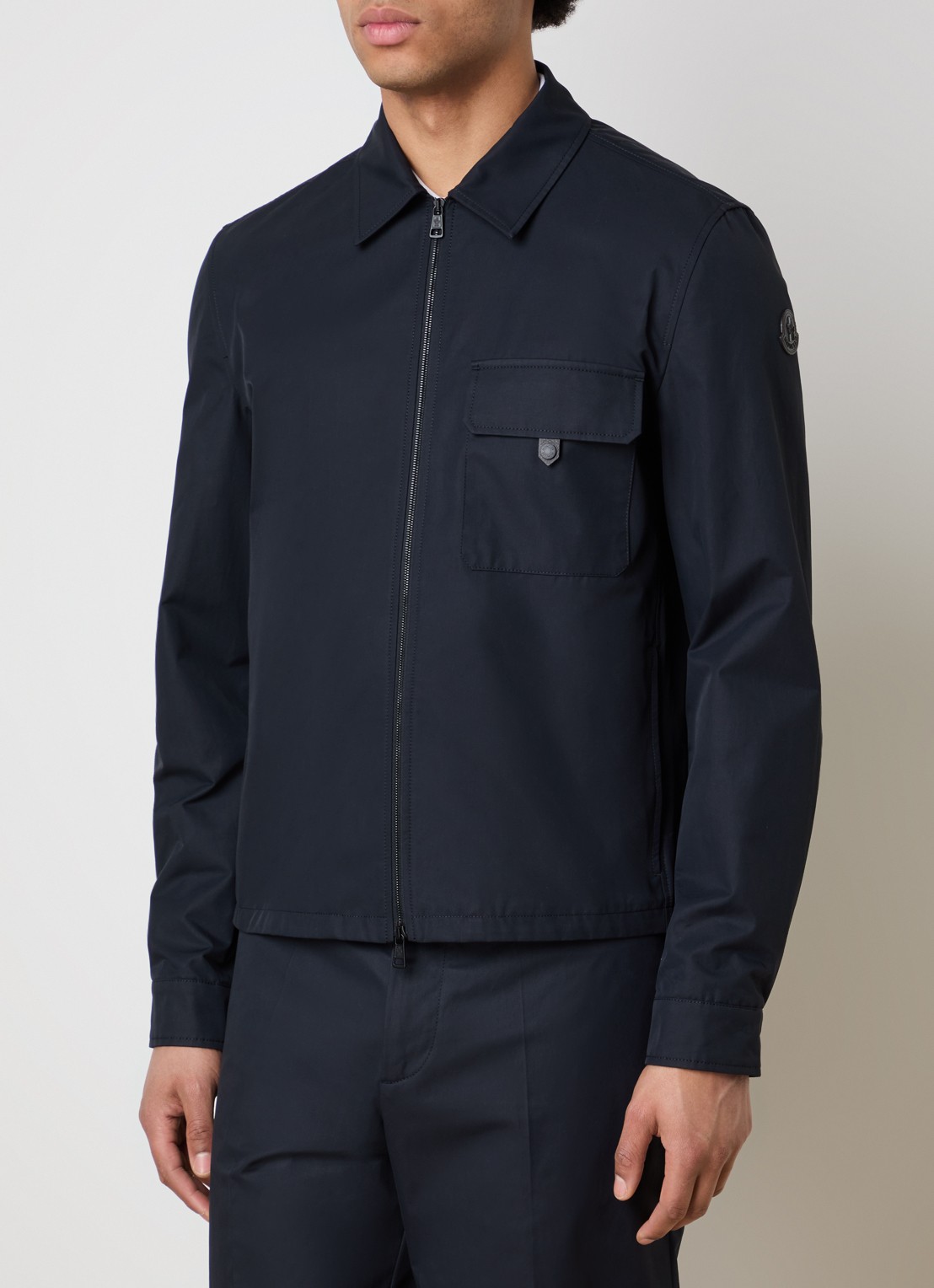 Moncler Overshirt met ritszakken - detail 4 donkerblauw