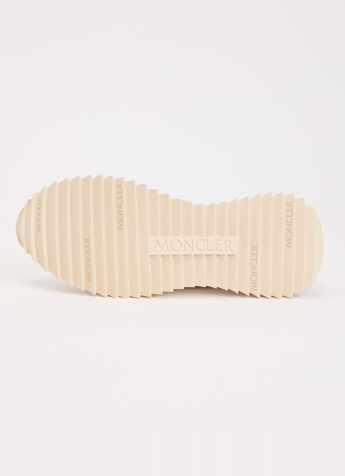 Moncler Pacey2 sneaker met suède details en logo - detail 6 gebroken wit