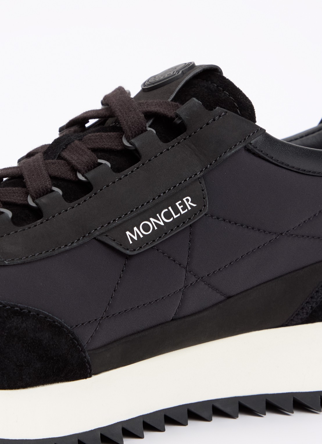 Moncler Pacey2 sneaker met suède en nubuck details - detail 7 zwart