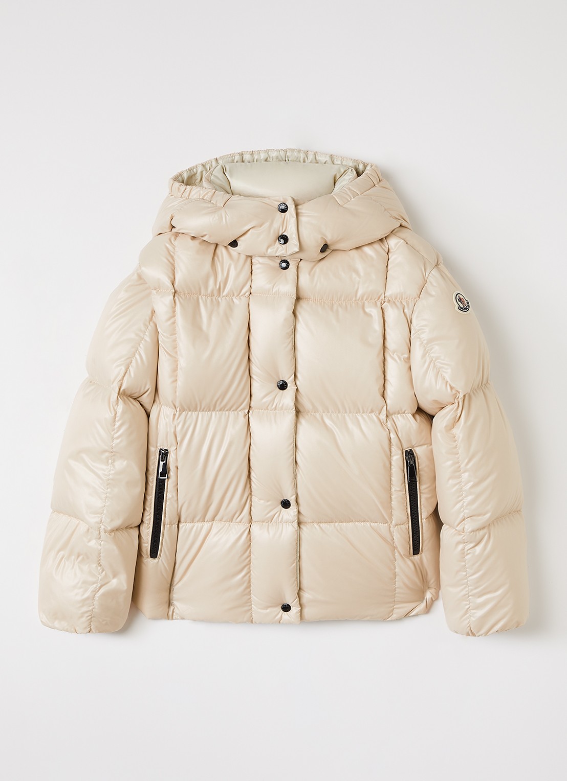 Moncler Parana gewatteerd jack met donsvulling - voorkant 2 creme