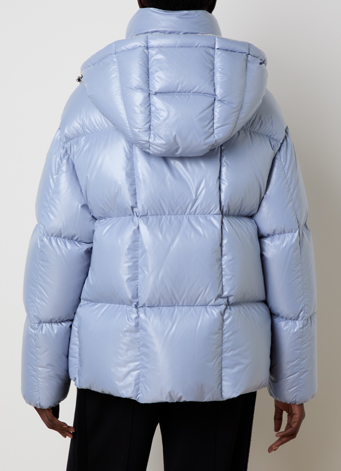 Moncler Parana puffer jack met donsvulling en afneembare capuchon - achterkant 6 donkerblauw