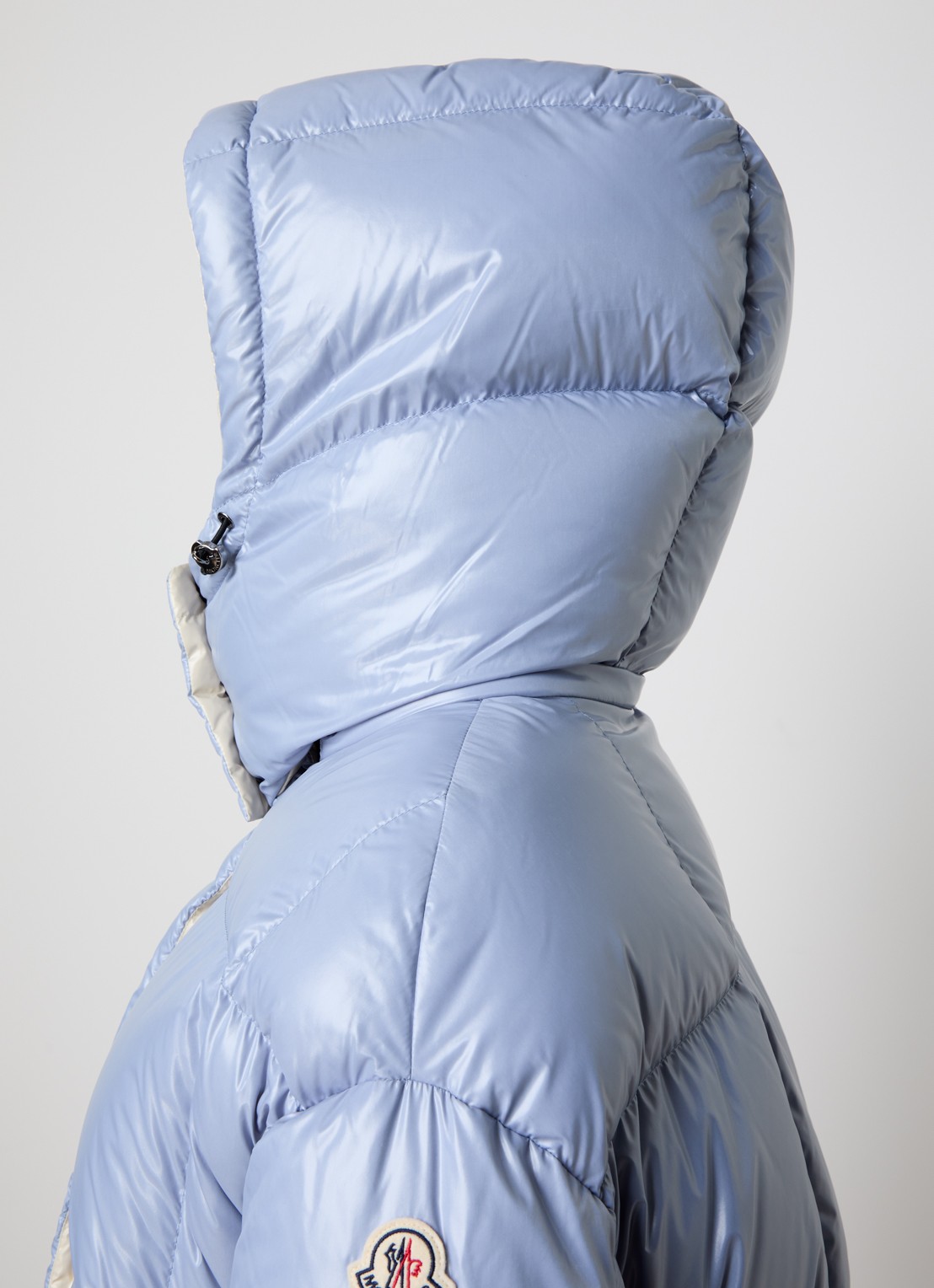 Moncler Parana puffer jack met donsvulling en afneembare capuchon - detail 3 donkerblauw