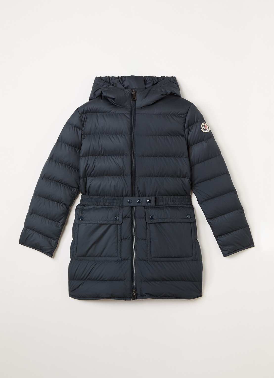 Moncler Pasenza gewatteerde jas met donsvulling - voorkant 2 zwart