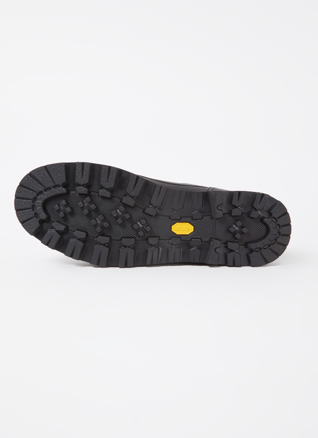 Moncler Peka Trek veterboot met kalfsleren details - detail 6 zwart