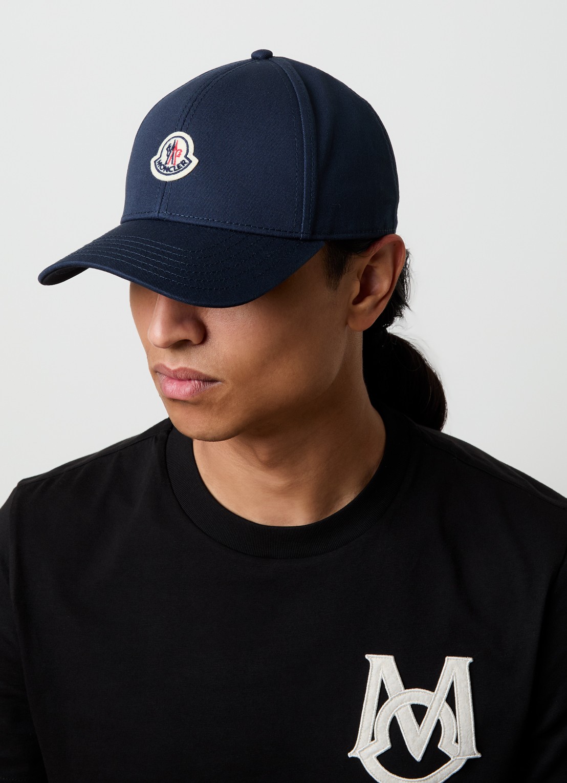 Moncler Pet met logo - voorkant 3 donkerblauw