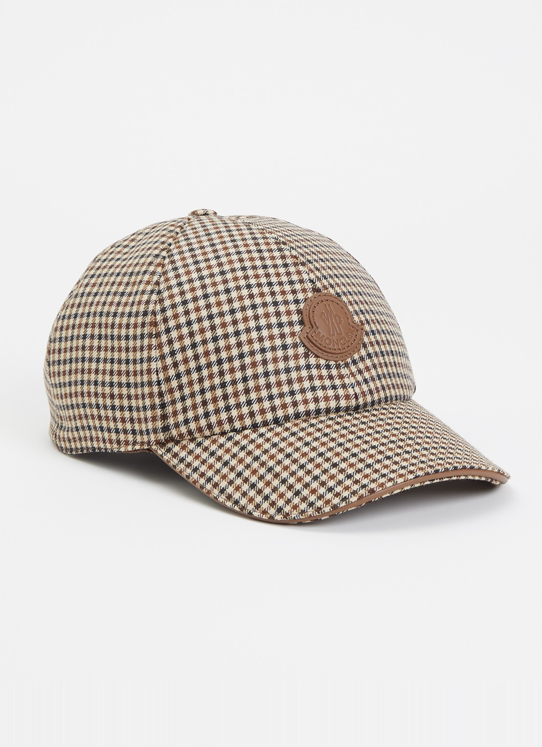 Moncler Pet met ruitdessin - voorkant zand