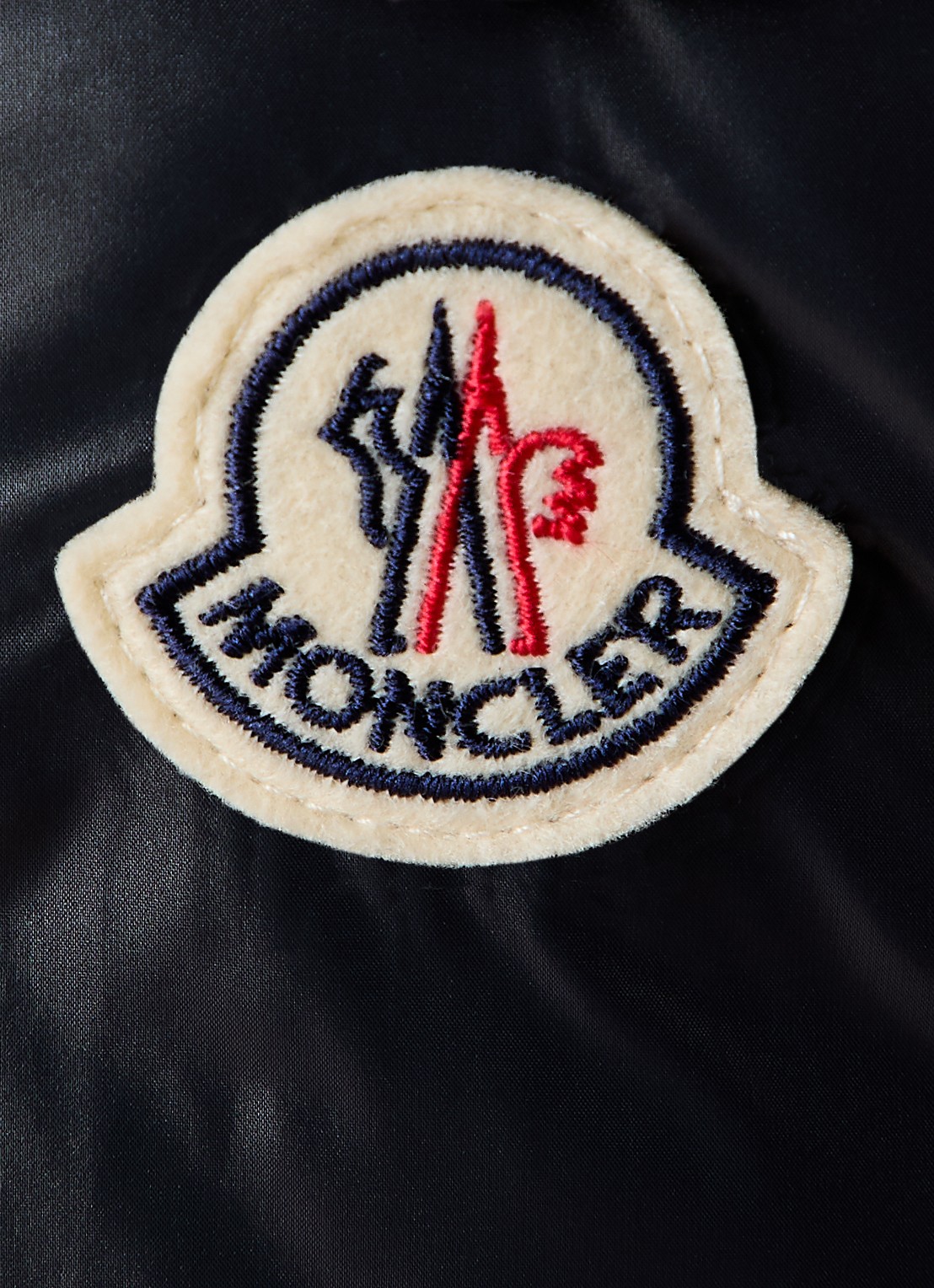 Moncler Petra gewatteerd jack met donsvulling en logo - detail 4 zwart