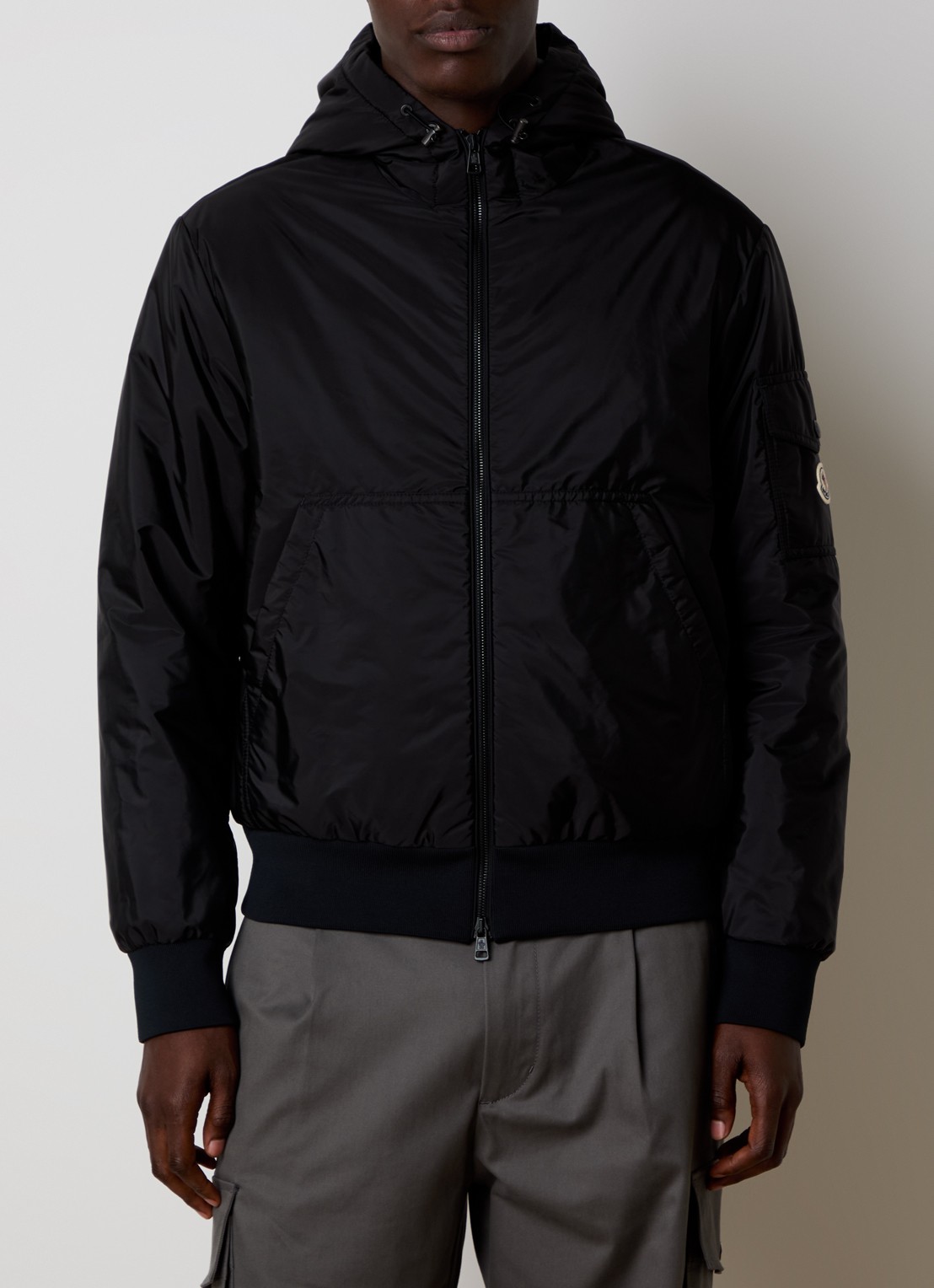 Moncler Poiliot jack met donsvulling en steekzakken - detail 2 zwart