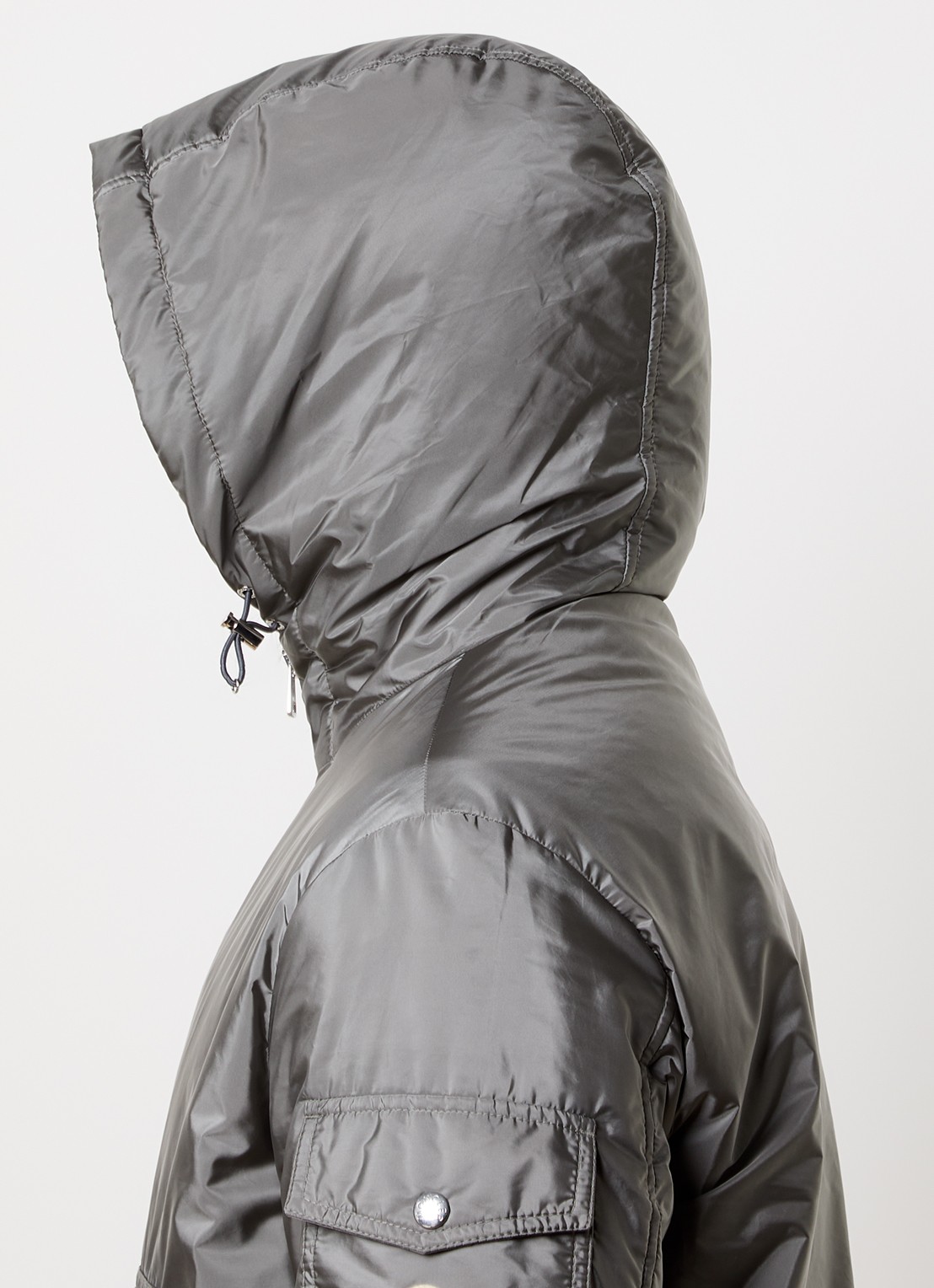 Moncler Poiliot jack met donsvulling en steekzakken - detail 3 grijs