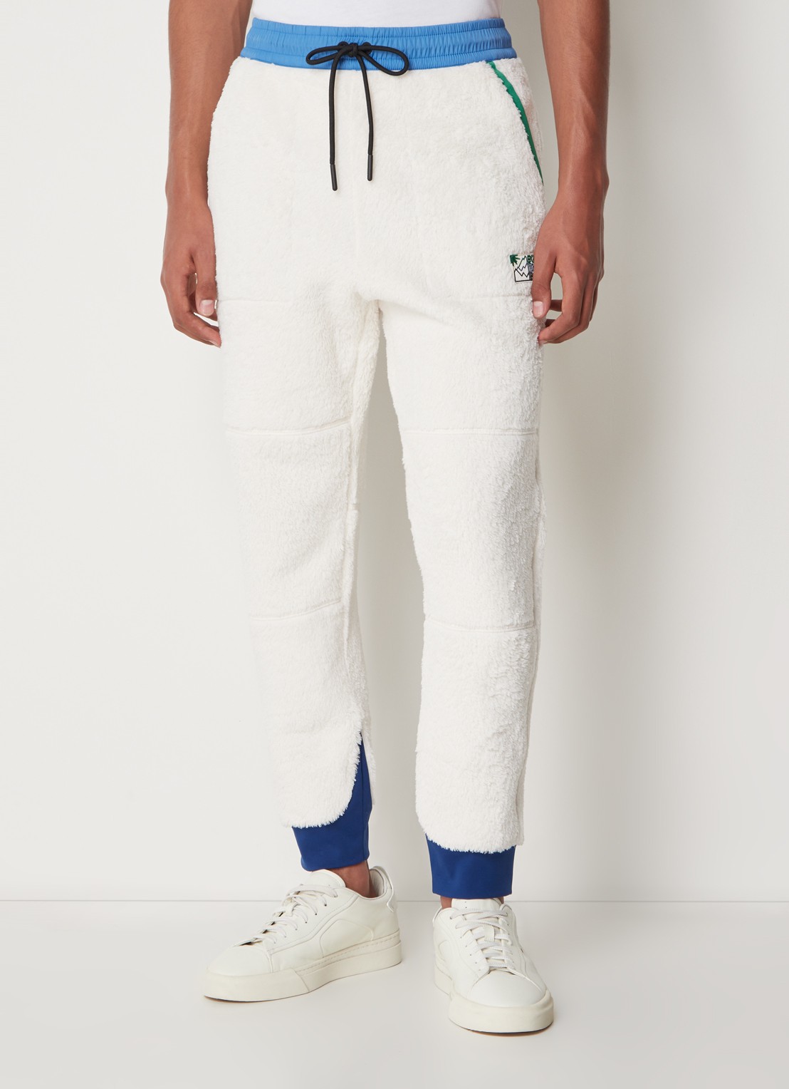Moncler Polartec tapered fit joggingbroek van fleece - detail 3 wit
